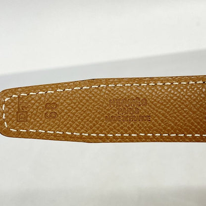 Hermes Belt Constance Belt Box Calf Courchevel Black Gold Hardware □D Engraved