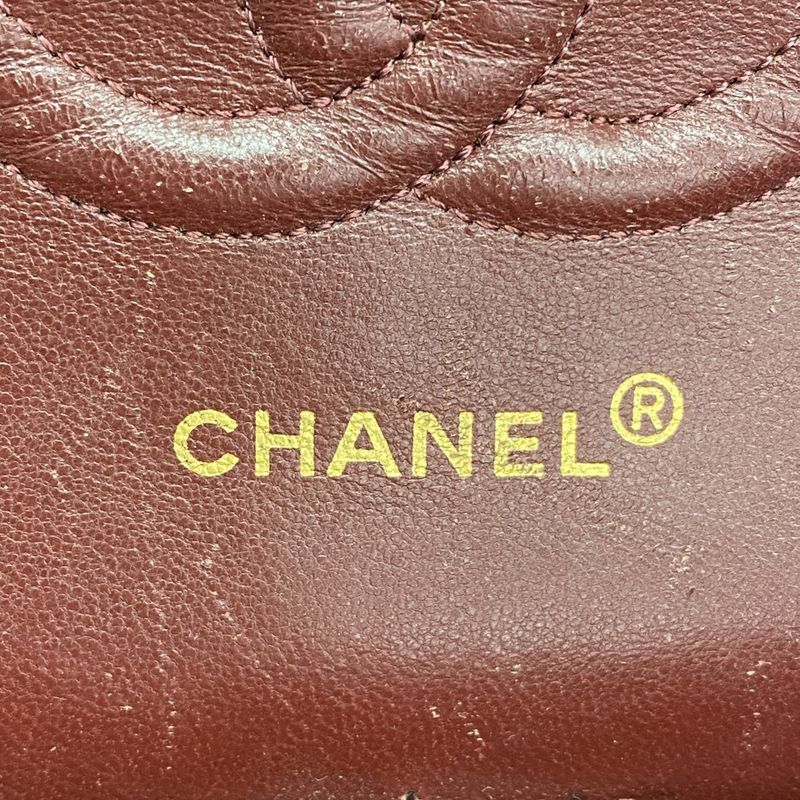 Chanel Shoulder Bag Matelasse Lambskin Black Gold Hardware Women