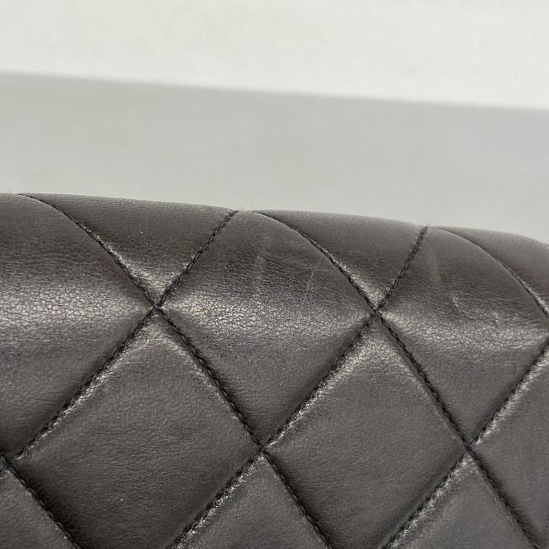 Chanel Backpack Daypack Matelasse Lambskin Black Gold Hardware Women