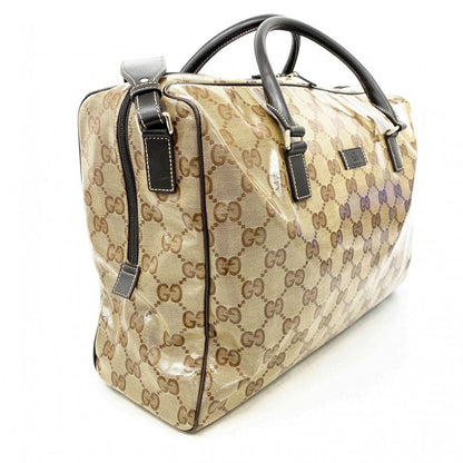 Gucci Handbag GG Crystal 278302 Coated Canvas Brown Chien Pan Gold Hardware