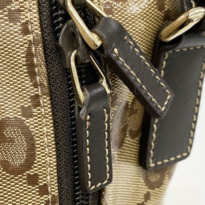 Gucci Handbag GG Crystal 278302 Coated Canvas Brown Chien Pan Gold Hardware