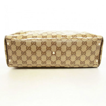 Gucci Handbag GG Crystal 278302 Coated Canvas Brown Chien Pan Gold Hardware