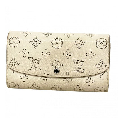 Louis Vuitton Long Wallet Mahina Portefeuille Mahina Iris M60177 Ivoire Ladies