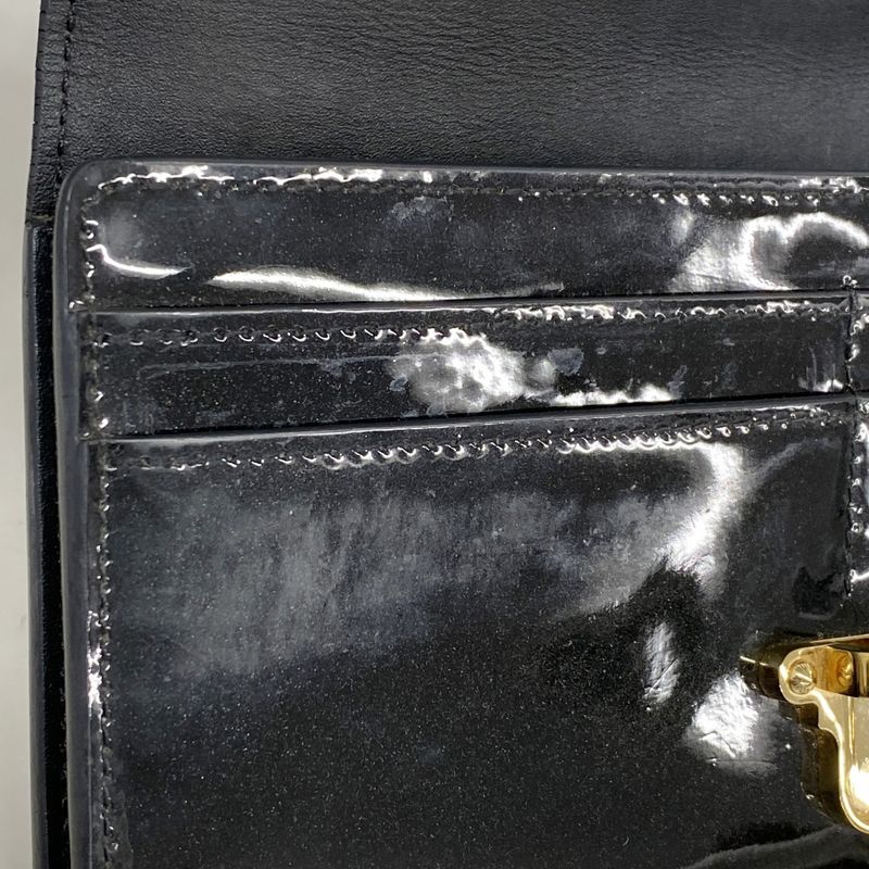 Louis Vuitton Long Wallet Monogram Portefeuille Cherrywood M62558 Black Brown