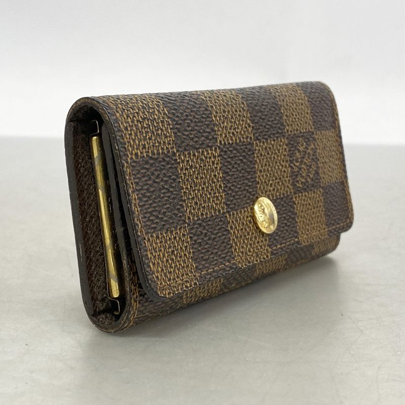 Louis Vuitton Key Case Damier Multicles 4 N62631 Ebène Men Women Unisex