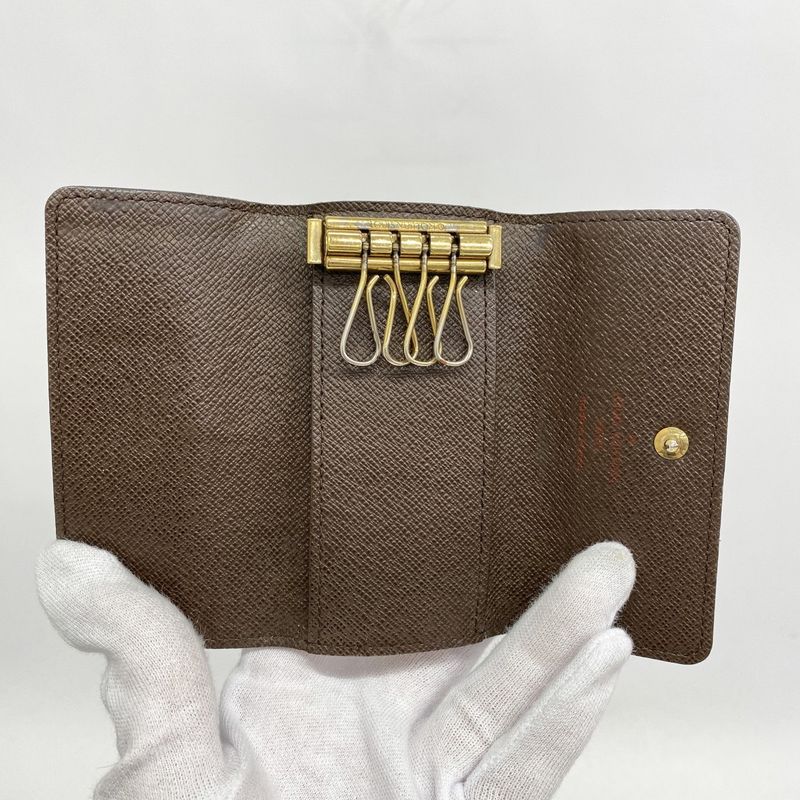 Louis Vuitton Key Case Damier Multicles 4 N62631 Ebène Men Women Unisex