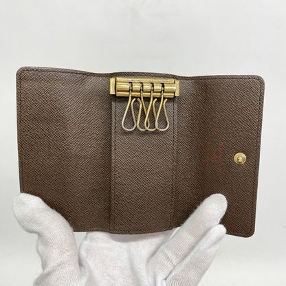 Louis Vuitton Key Case Damier Multicles 4 N62631 Ebène Men Women Unisex