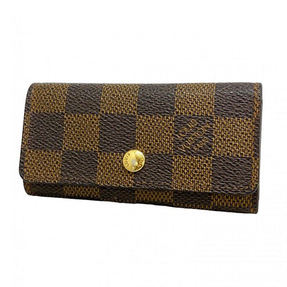Louis Vuitton Key Case Damier Multicles 4 N62631 Ebène Men Women Unisex
