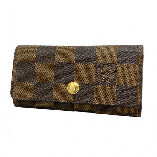 Louis Vuitton Key Case Damier Multicles 4 N62631 Ebène Men Women Unisex