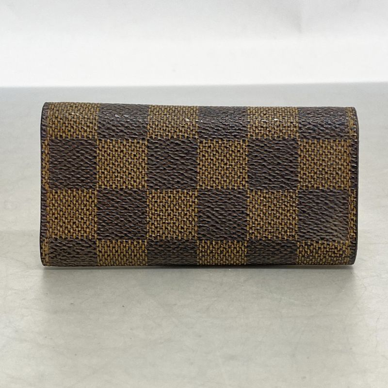 Louis Vuitton Key Case Damier Multicles 4 N62631 Ebène Men Women Unisex