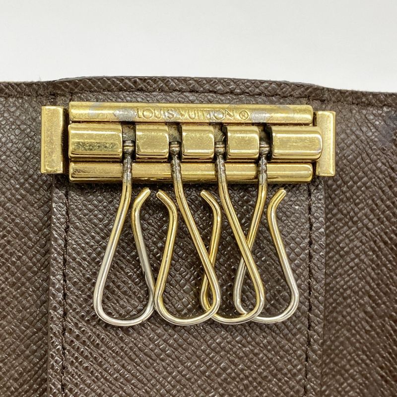 Louis Vuitton Key Case Damier Multicles 4 N62631 Ebène Men Women Unisex