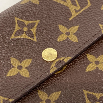 Louis Vuitton Long Wallet Monogram Pochette Porte Monet Cles Di M61726 Brown