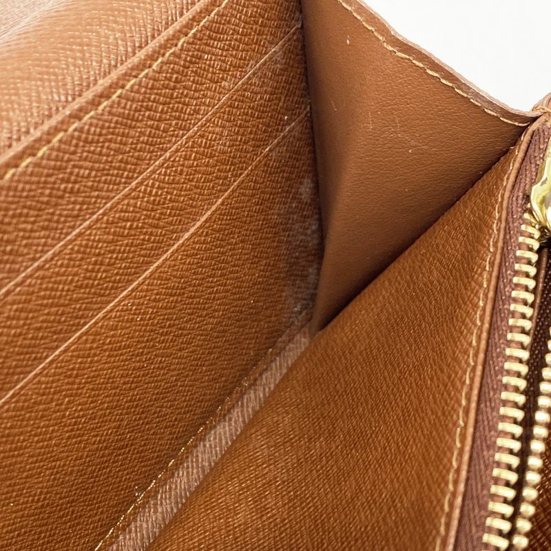 Louis Vuitton Long Wallet Monogram Pochette Porte Monet Cles Di M61726 Brown