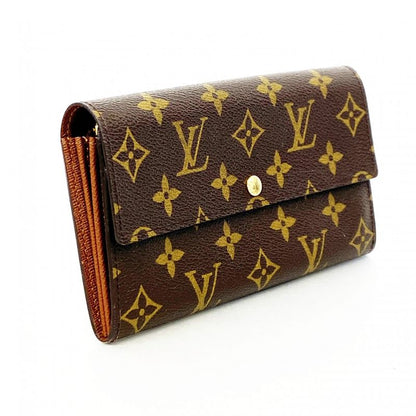 Louis Vuitton Long Wallet Monogram Pochette Porte Monet Cles Di M61726 Brown
