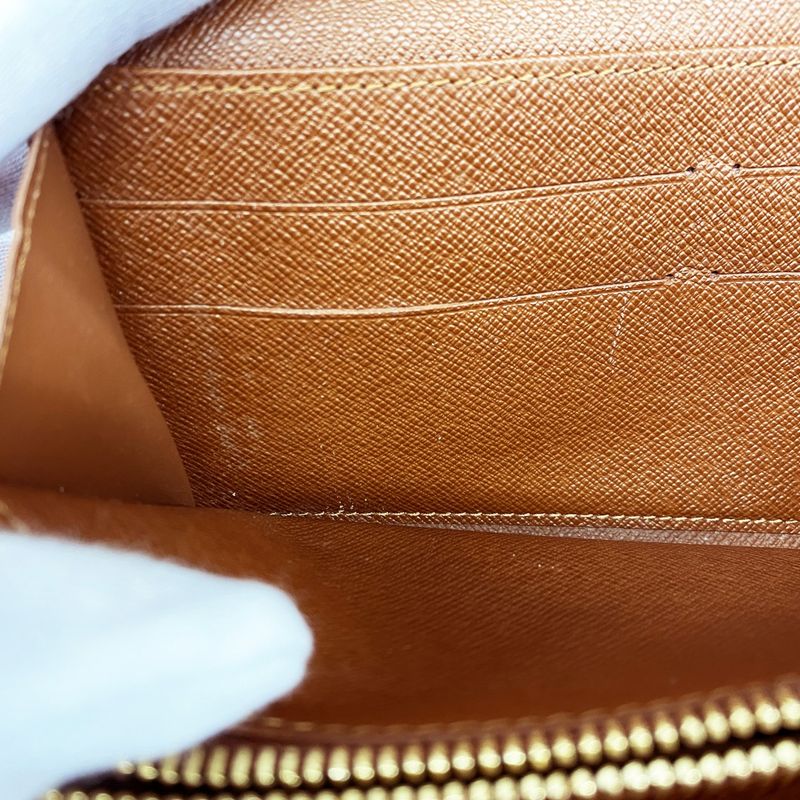 Louis Vuitton Long Wallet Monogram Pochette Porte Monet Cles Di M61726 Brown