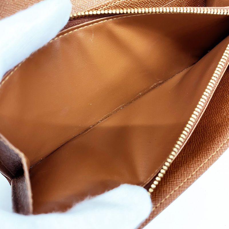 Louis Vuitton Long Wallet Monogram Pochette Porte Monet Cles Di M61726 Brown
