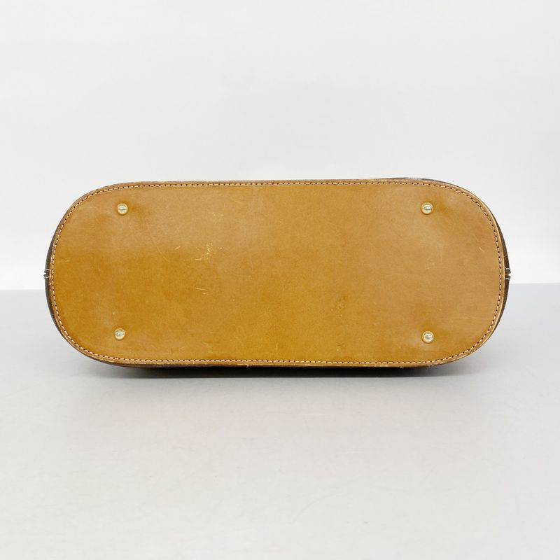 Celine Handbag Macadam PVC Brown Gold Hardware Women