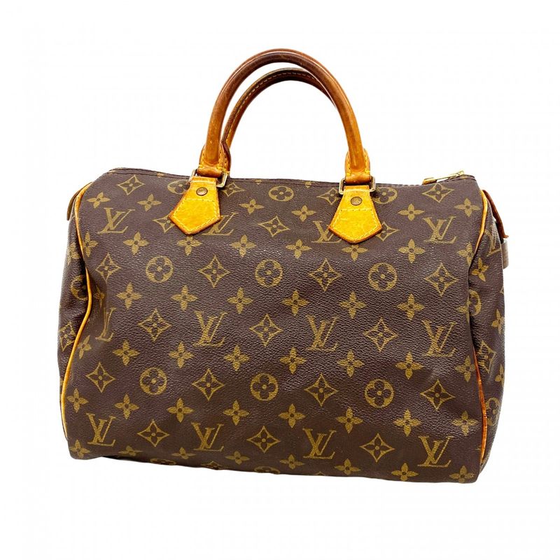 Louis Vuitton Handbag Monogram Speedy 30 M41108 Brown Ladies