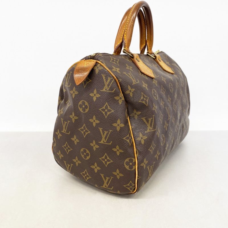 Louis Vuitton Handbag Monogram Speedy 30 M41108 Brown Ladies