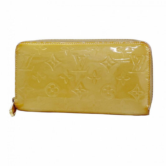 Louis Vuitton Vernis Zippy Wallet M91761 Beige Poodle Women's Long Wallet