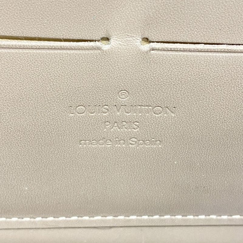 Louis Vuitton Vernis Zippy Wallet M91761 Beige Poodle Women's Long Wallet