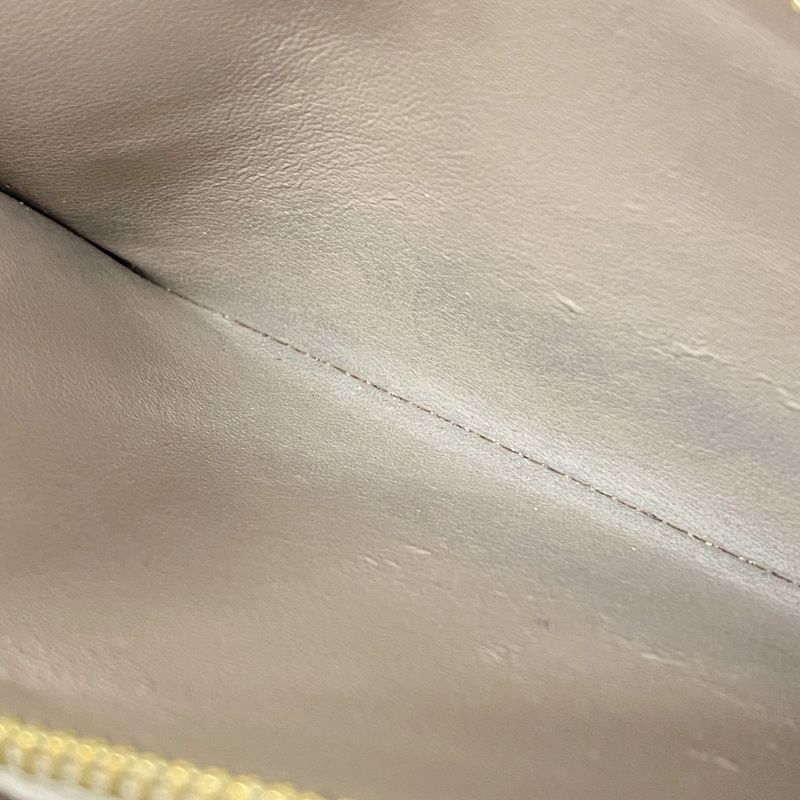 Louis Vuitton Vernis Zippy Wallet M91761 Beige Poodle Women's Long Wallet
