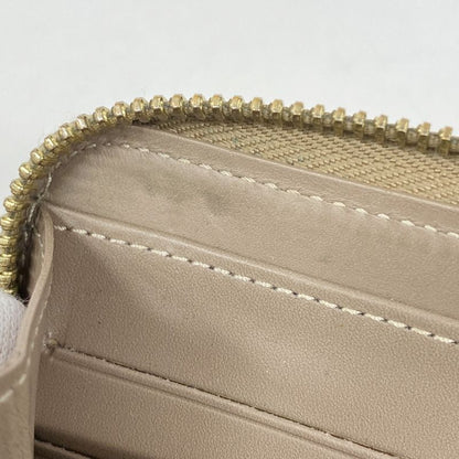 Louis Vuitton Vernis Zippy Wallet M91761 Beige Poodle Women's Long Wallet