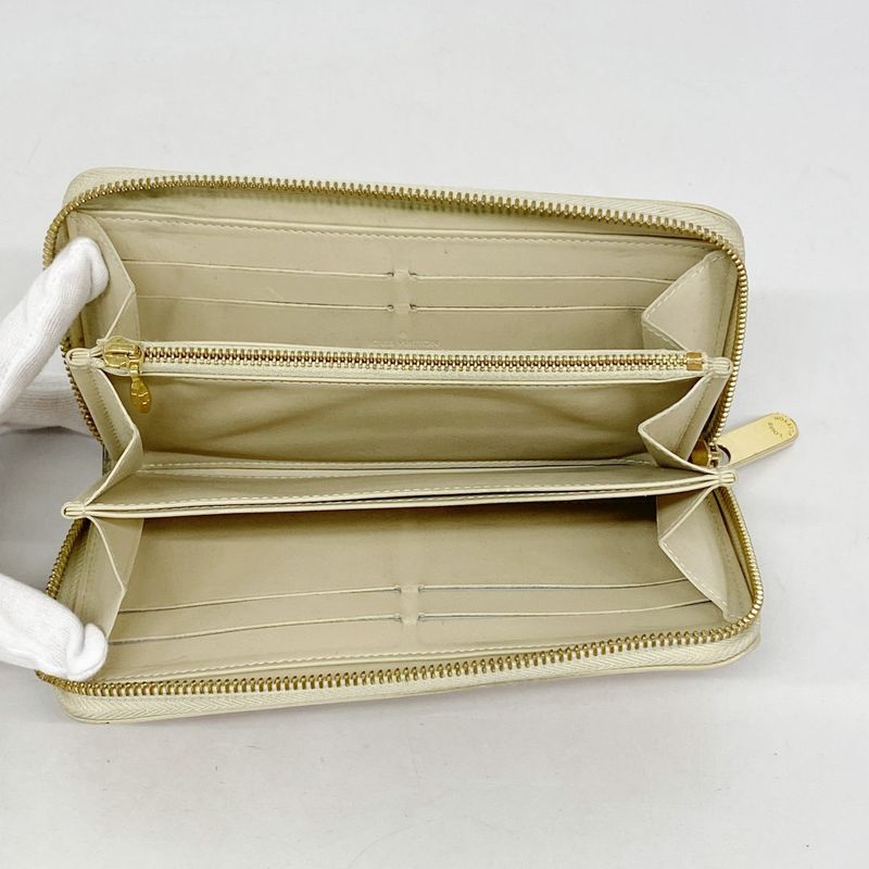 Louis Vuitton Vernis Leopard Zippy Wallet M91476 Bronze Colailles Women