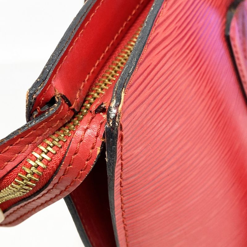 Louis Vuitton Shoulder Bag Epi Saint Jacques Shopping M52267 Castilian Red Women