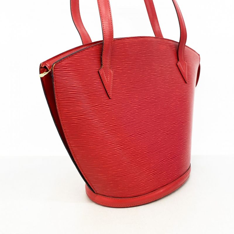 Louis Vuitton Shoulder Bag Epi Saint Jacques Shopping M52267 Castilian Red Women