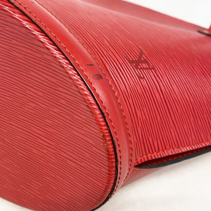 Louis Vuitton Shoulder Bag Epi Saint Jacques Shopping M52267 Castilian Red Women