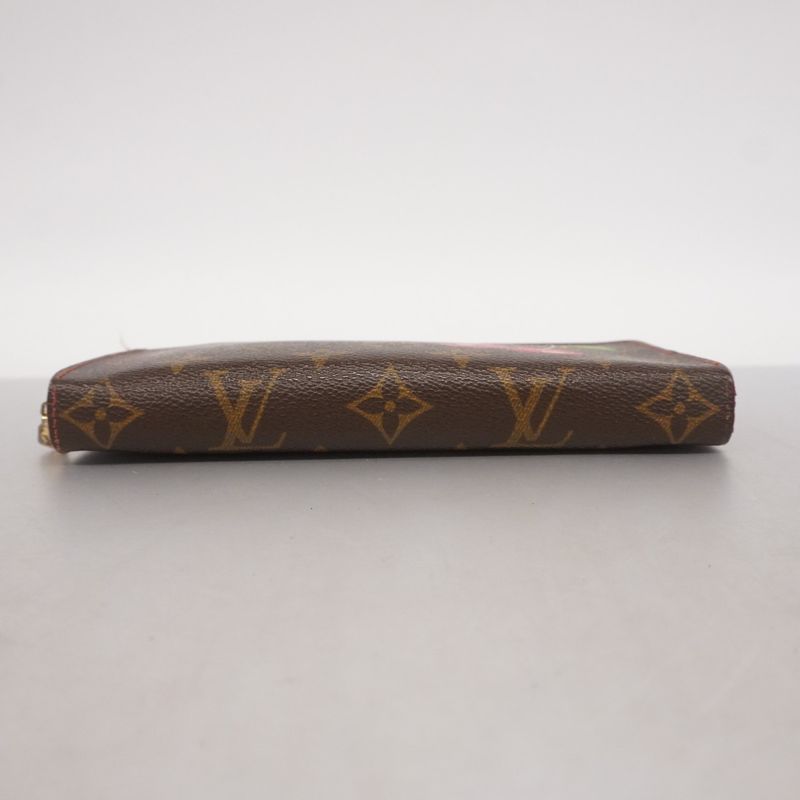 Louis Vuitton Long Wallet Monogram - Cherry / Collaboration With Takashi