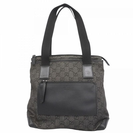 Gucci Handbag 28893 Denim Black Silver Hardware Women
