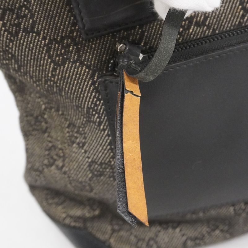 Gucci Handbag 28893 Denim Black Silver Hardware Women