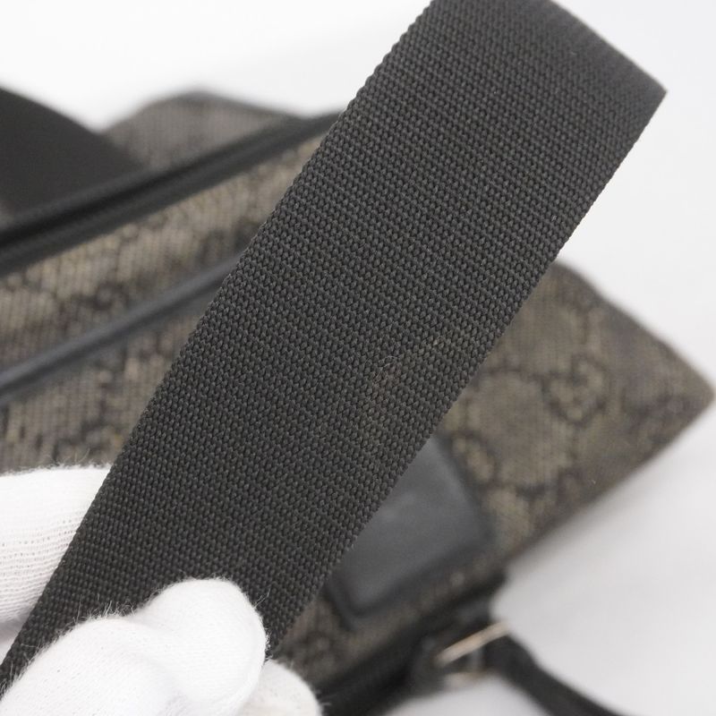 Gucci Handbag 28893 Denim Black Silver Hardware Women