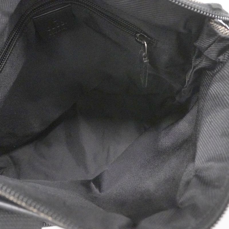 Gucci Handbag 28893 Denim Black Silver Hardware Women