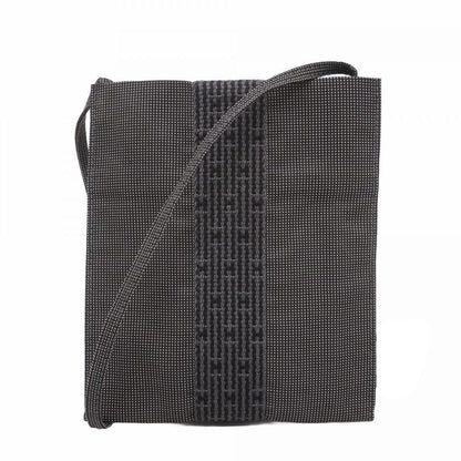 Hermes Shoulder Bag Her Line Pochette Canvas Gray Ladies