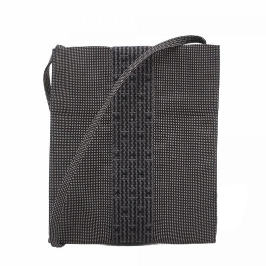 Hermes Shoulder Bag Her Line Pochette Canvas Gray Ladies