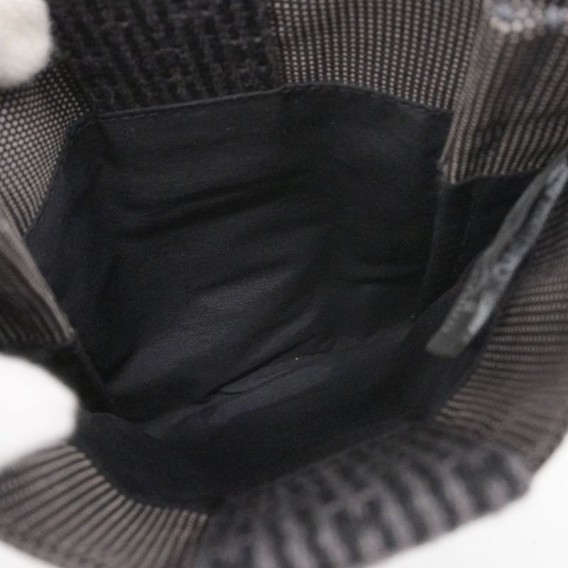 Hermes Shoulder Bag Her Line Pochette Canvas Gray Ladies