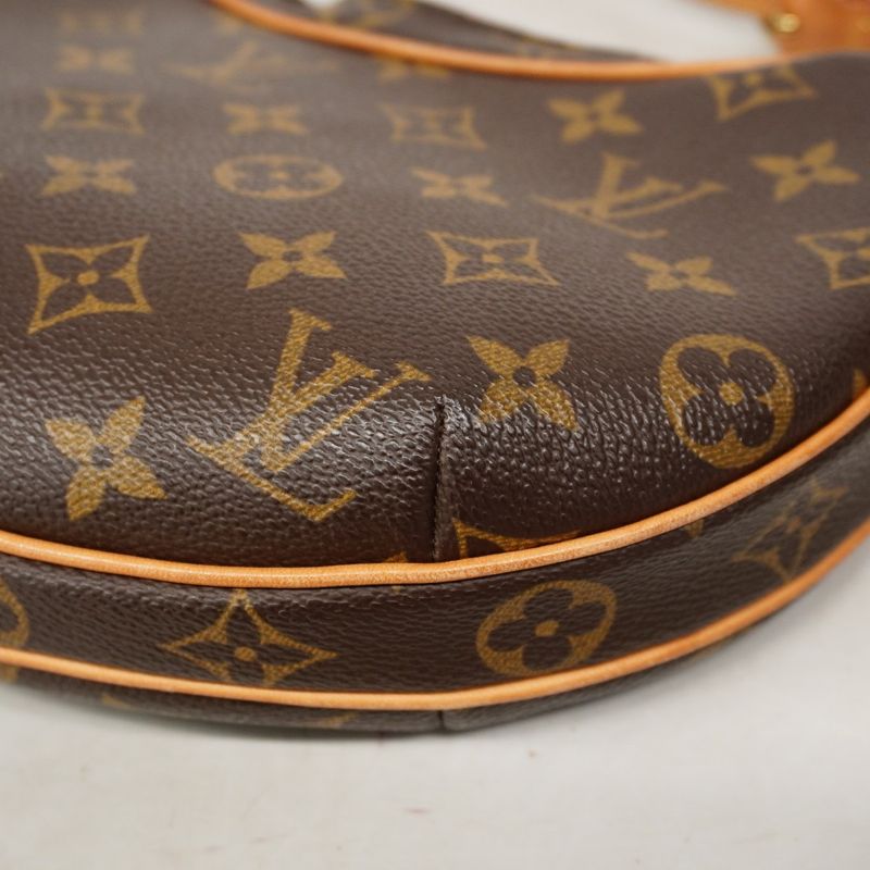 Louis Vuitton Shoulder Bag Monogram Pochette Croissant M51510 Brown Ladies