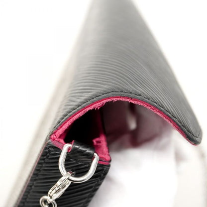 Louis Vuitton Shoulder Wallet Epi Pochette Felicie M64579 Noir Black / Hot Pin