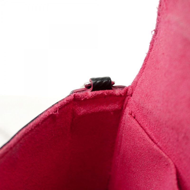 Louis Vuitton Shoulder Wallet Epi Pochette Felicie M64579 Noir Black / Hot Pin