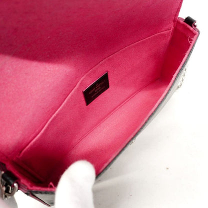 Louis Vuitton Shoulder Wallet Epi Pochette Felicie M64579 Noir Black / Hot Pin