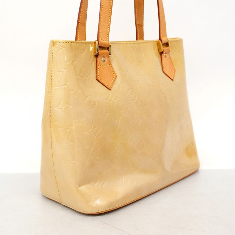 Louis Vuitton Tote Bag Vernis Houston M91004 Beige Women's