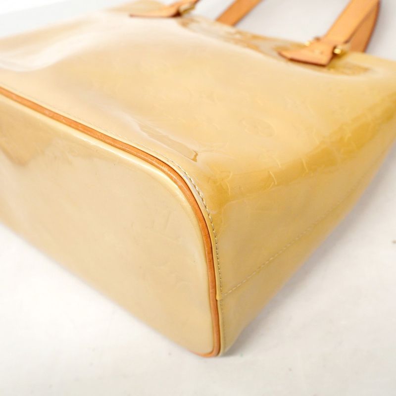Louis Vuitton Tote Bag Vernis Houston M91004 Beige Women's