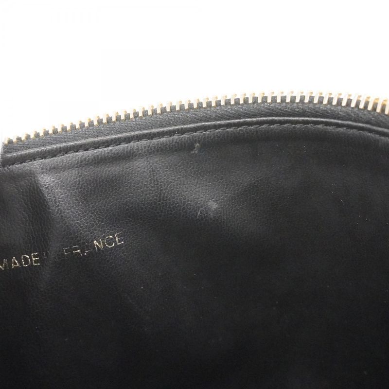 Chanel Vanity Bag Caviar Skin Black Gold Hardware Women