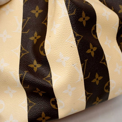Louis Vuitton Shoulder Bag Monogram Rayures Petite Noe M40564 Brown Beige Ladies