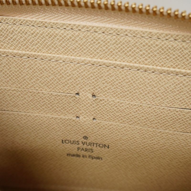 Louis Vuitton Damier Azure Zippy Wallet N60019 White Ladies