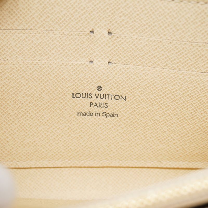 Louis Vuitton Damier Azure Zippy Wallet N60019 White Ladies