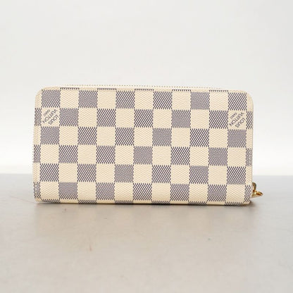 Louis Vuitton Damier Azure Zippy Wallet N60019 White Ladies